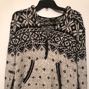 Black & grey hoody sweater